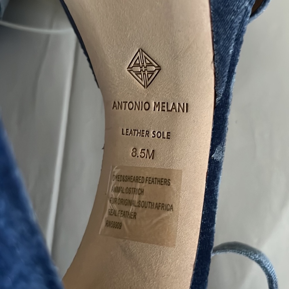 Antonio Melani Janie Velvet Platform Dress Sandals - Picture 9 of 12
